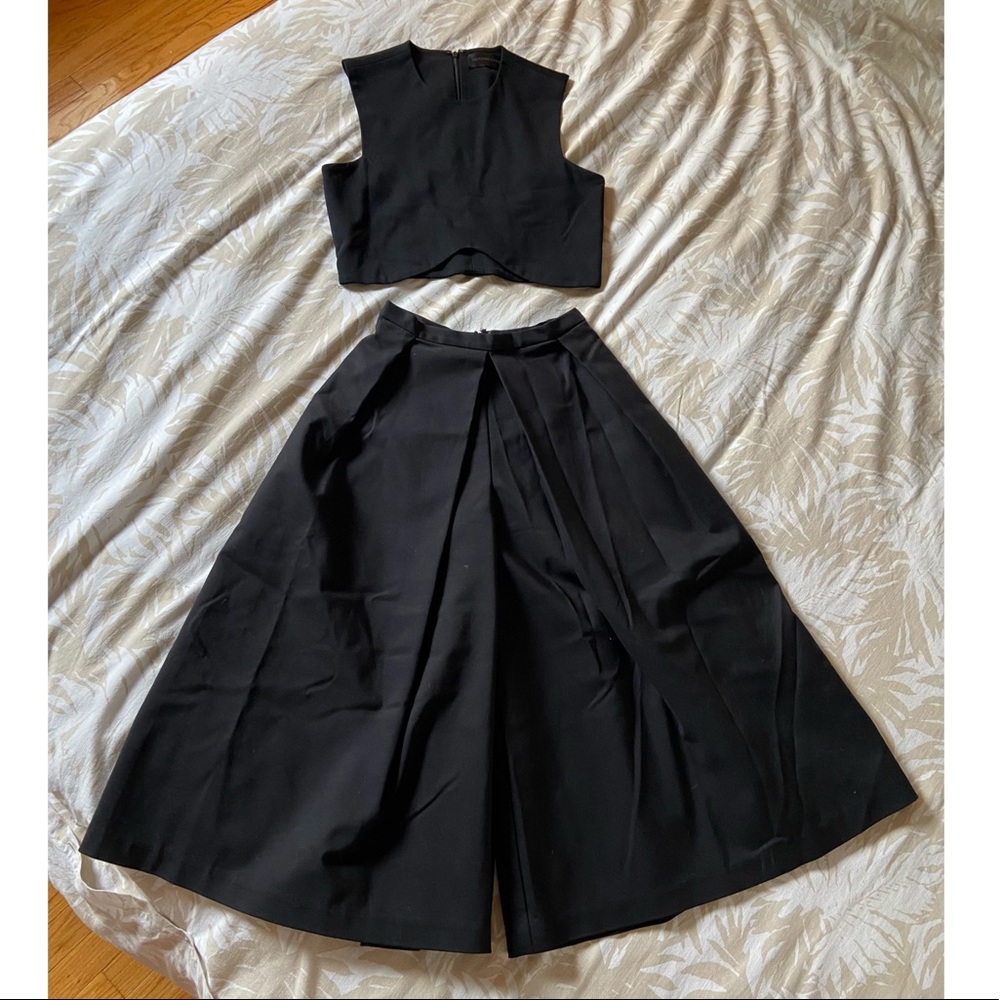 Blaque Label Crop Top and Wide Leg Pants - Size S